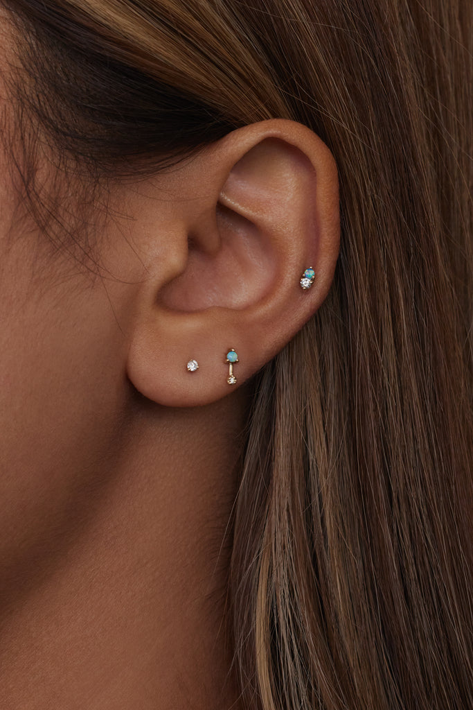 Small Brilliant Diamond Stud Single - Main Image