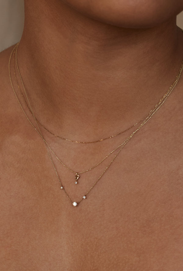 Three-Step Diamond Necklace