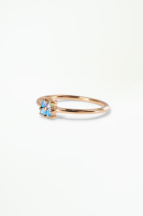 Small Opal Lattice Ring