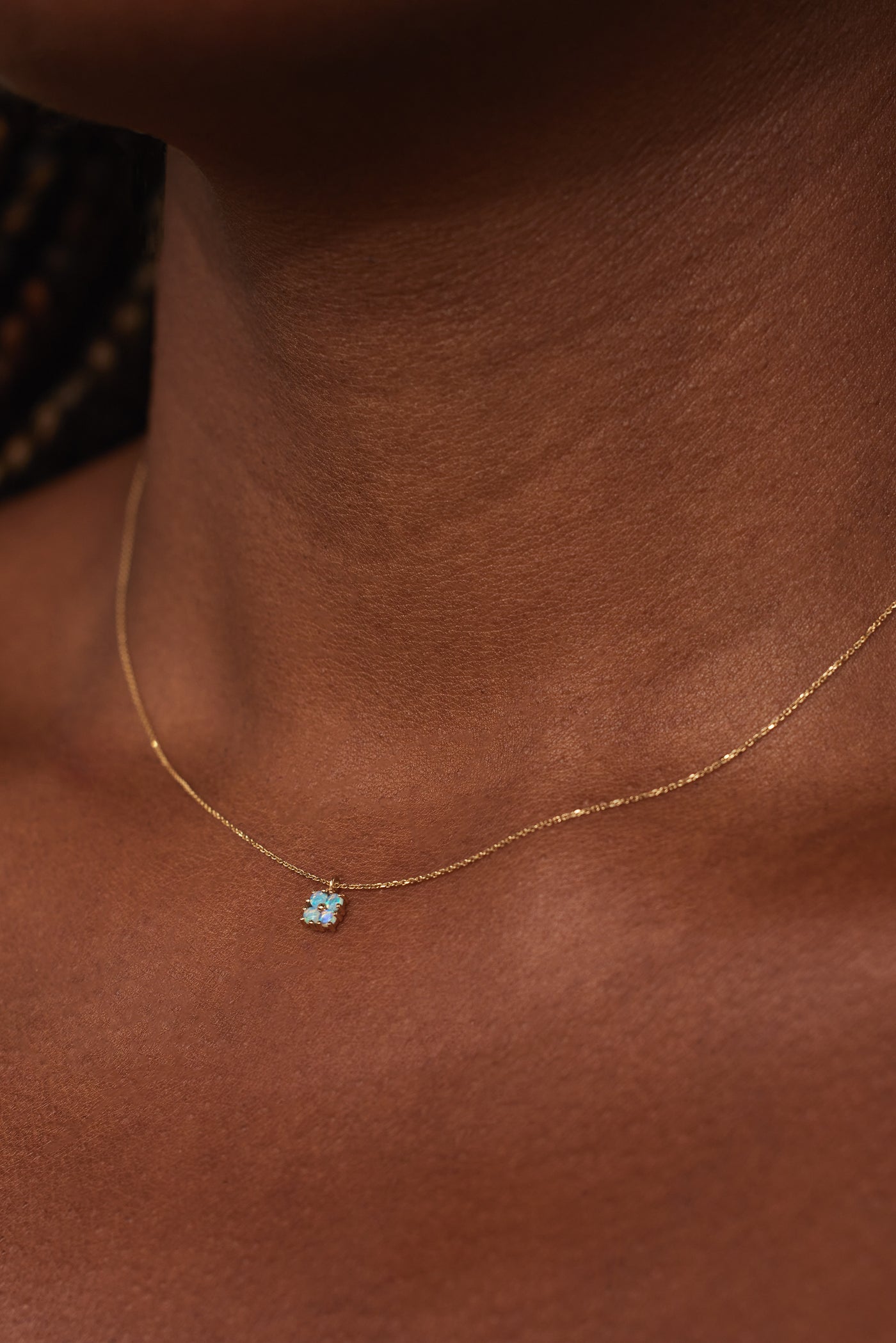 Small Opal Lattice Necklace