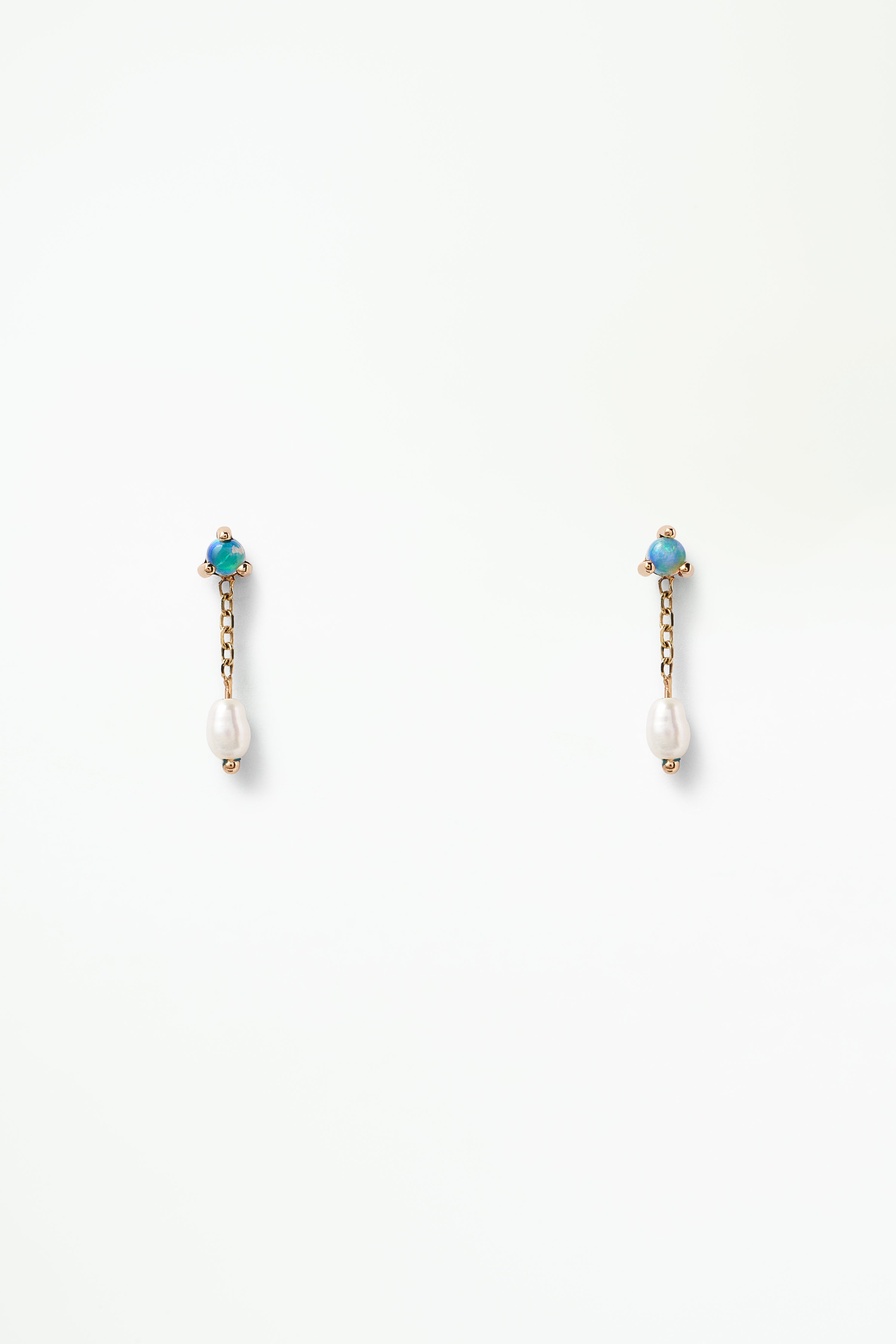 Small Opal and Pearl Shower Earring Single – WWAKE
