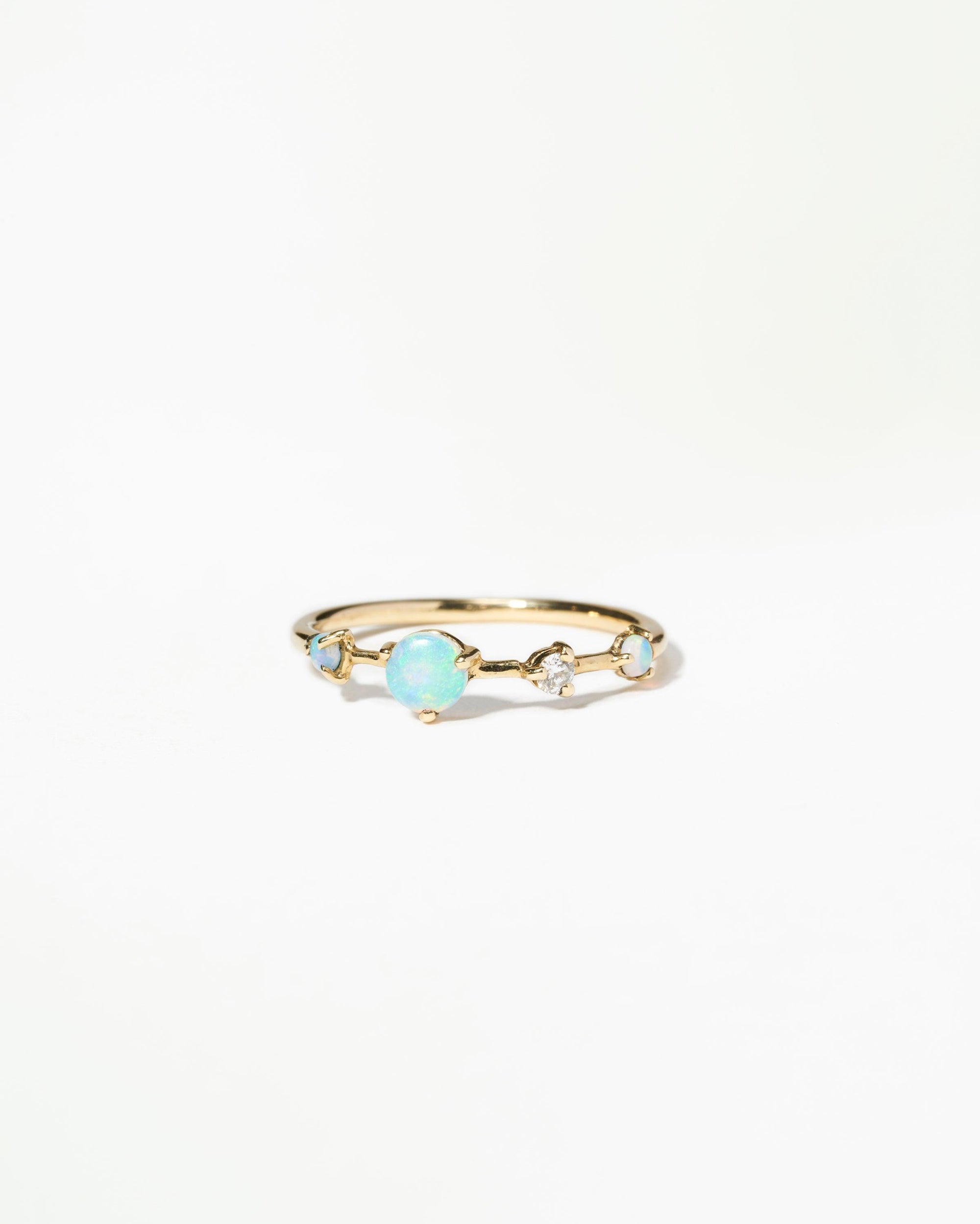 WWAKE ＊ オパールのリング Large Opal and Diamond Four-Step Ring – WWAKE