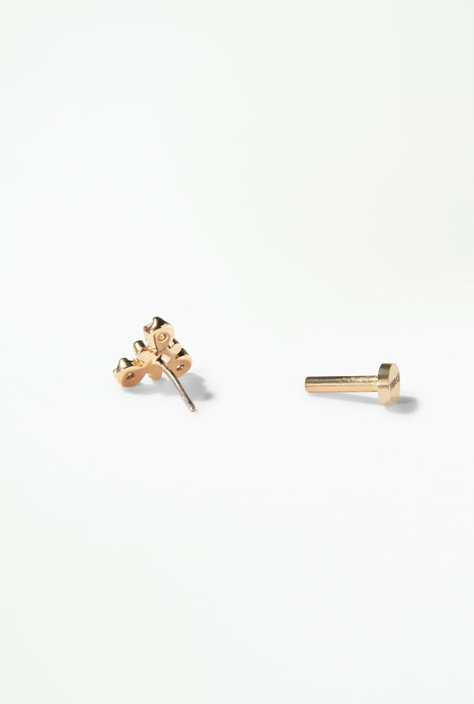 dimple Earring - Flat Back - Single Size 1mm | WWAKE