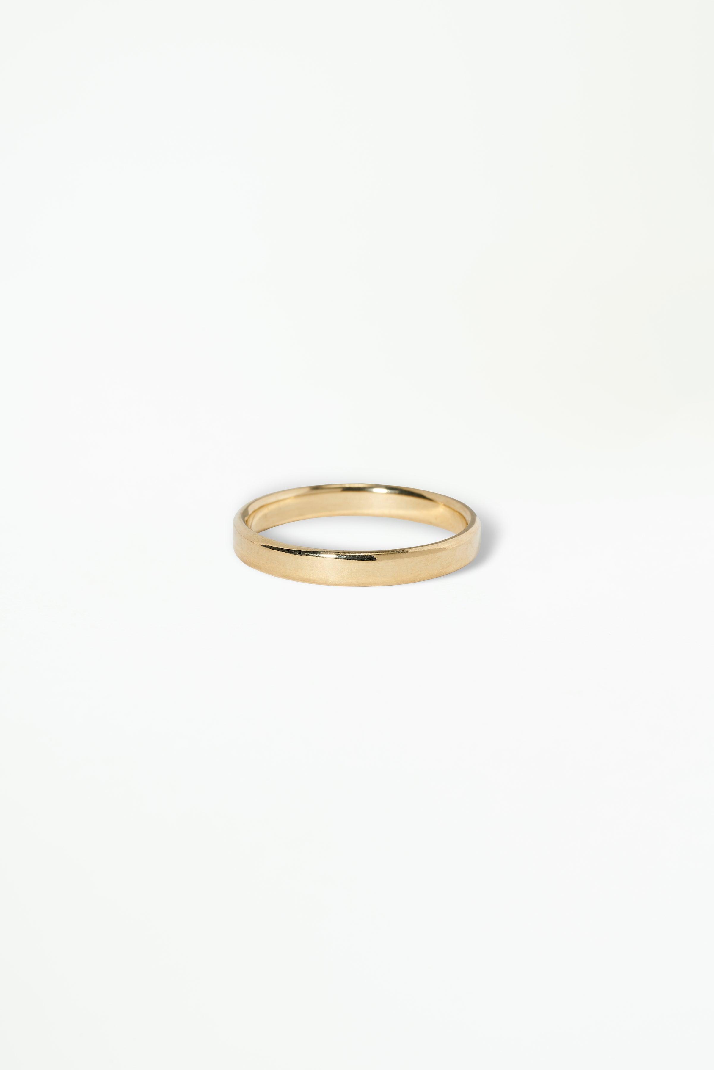 Flat Wedding Band, 3mm – WWAKE