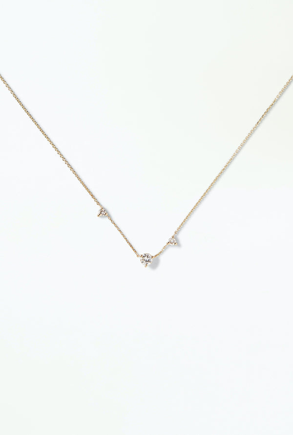 Three-Step Diamond Necklace - WWAKE