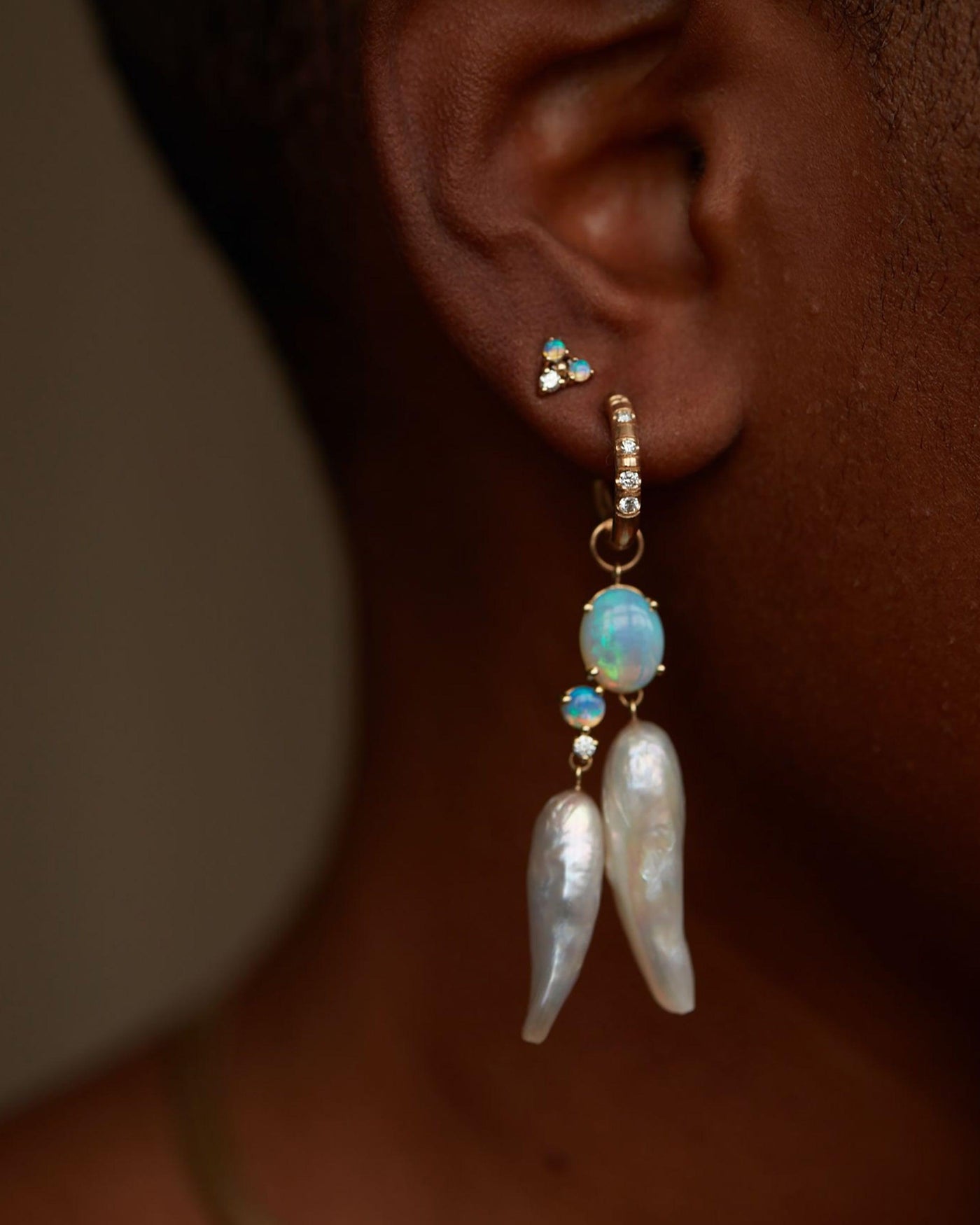 Cluster Pearl Earrings - WWAKE