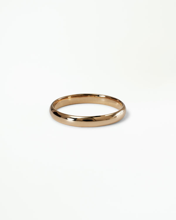 Half Round Wedding Band, 3mm
