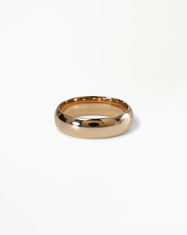 Half Round Wedding Band, 5mm