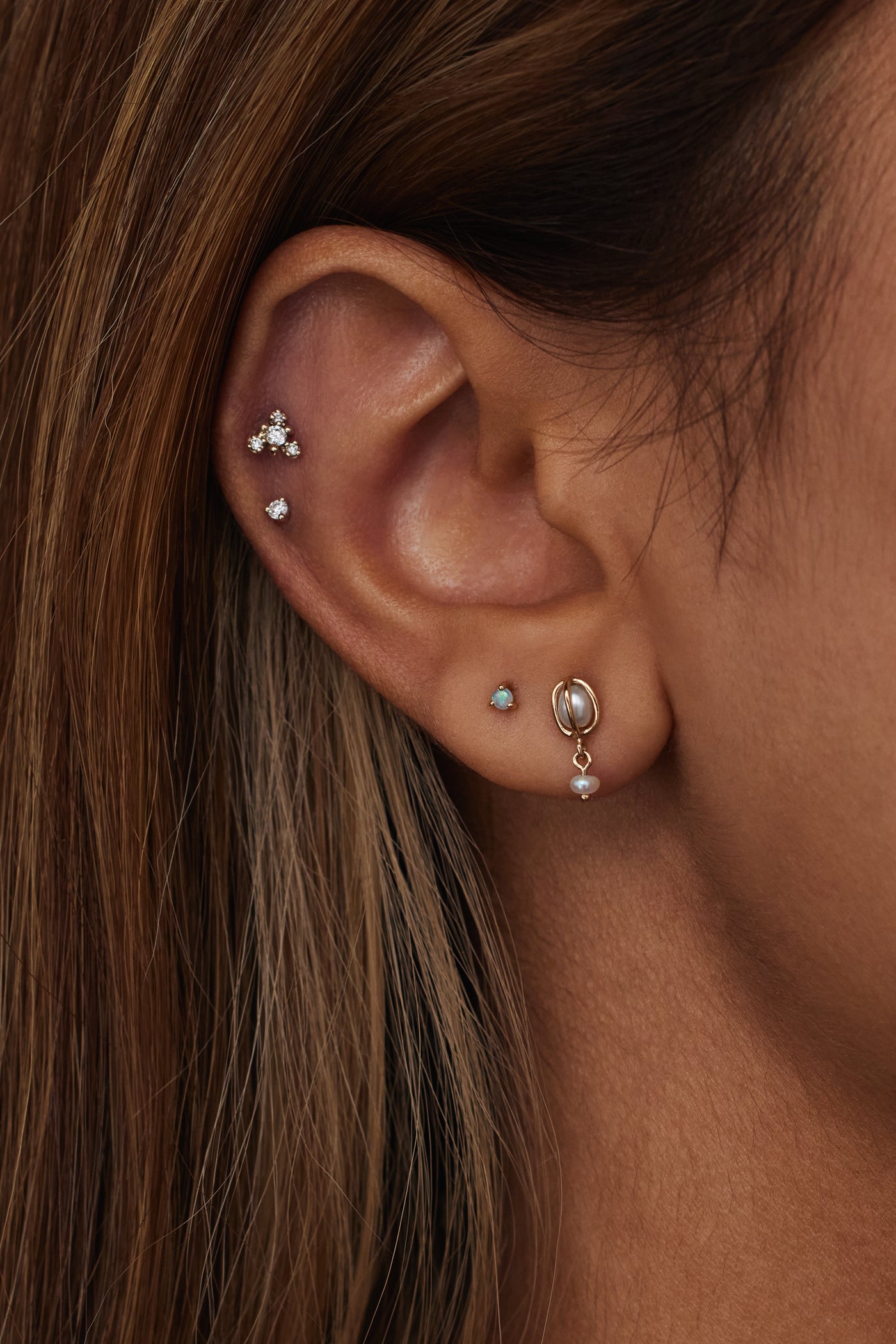 Small opal studs Clearance