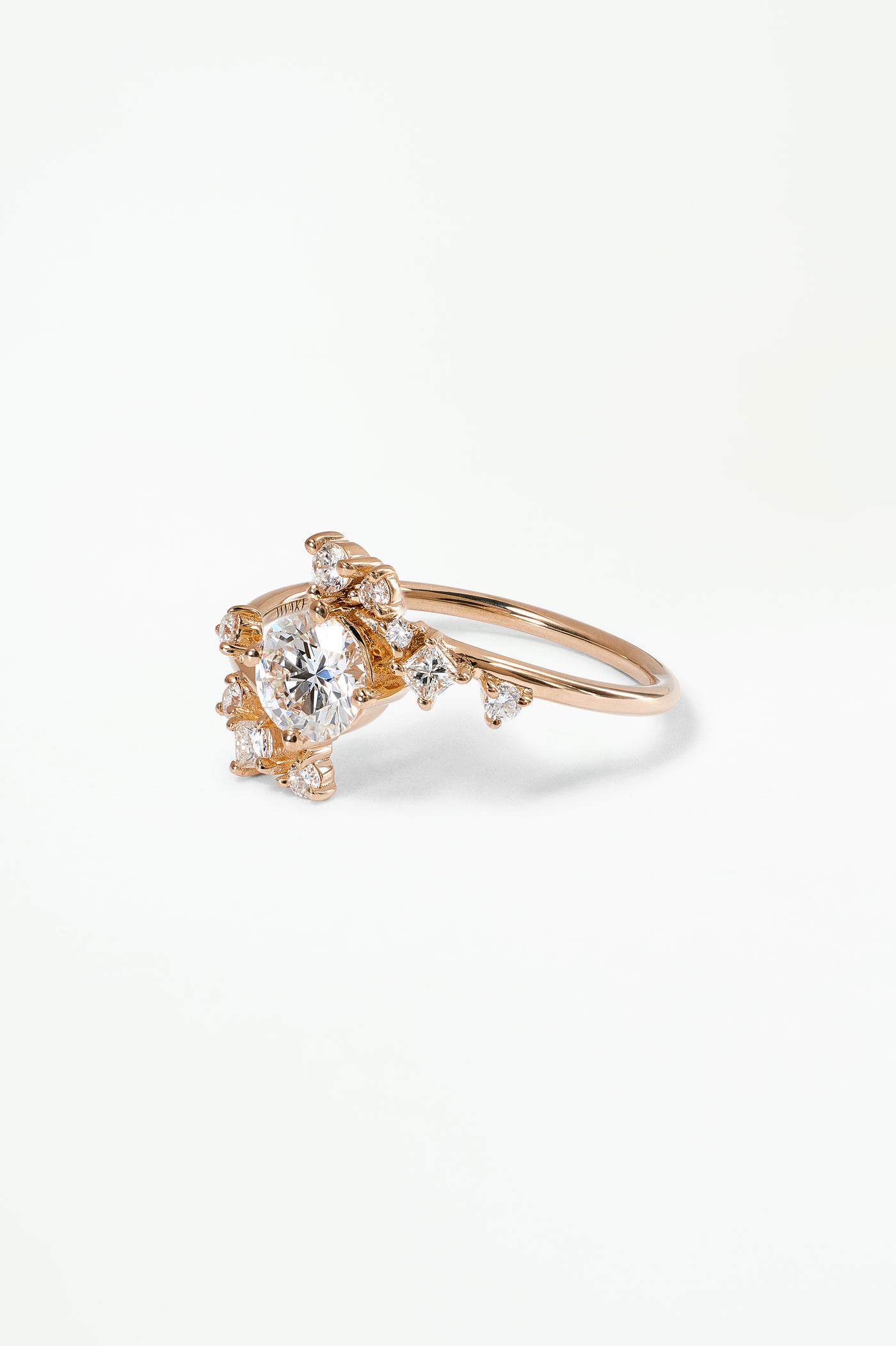 One of a Kind Round Brilliant Cut Diamond Celestial Ring No. 2
