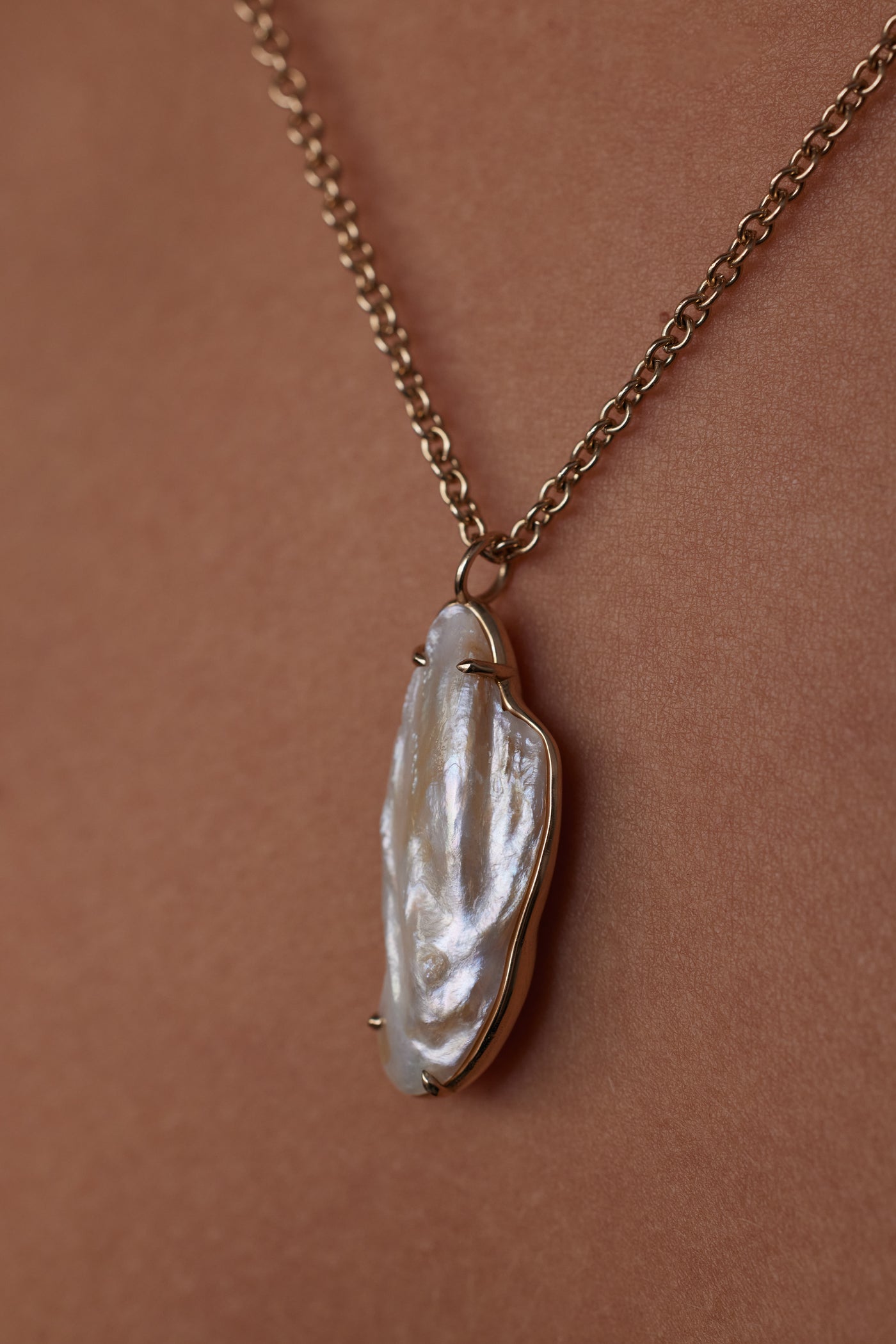 One of a Kind Pearl Borealis Necklace