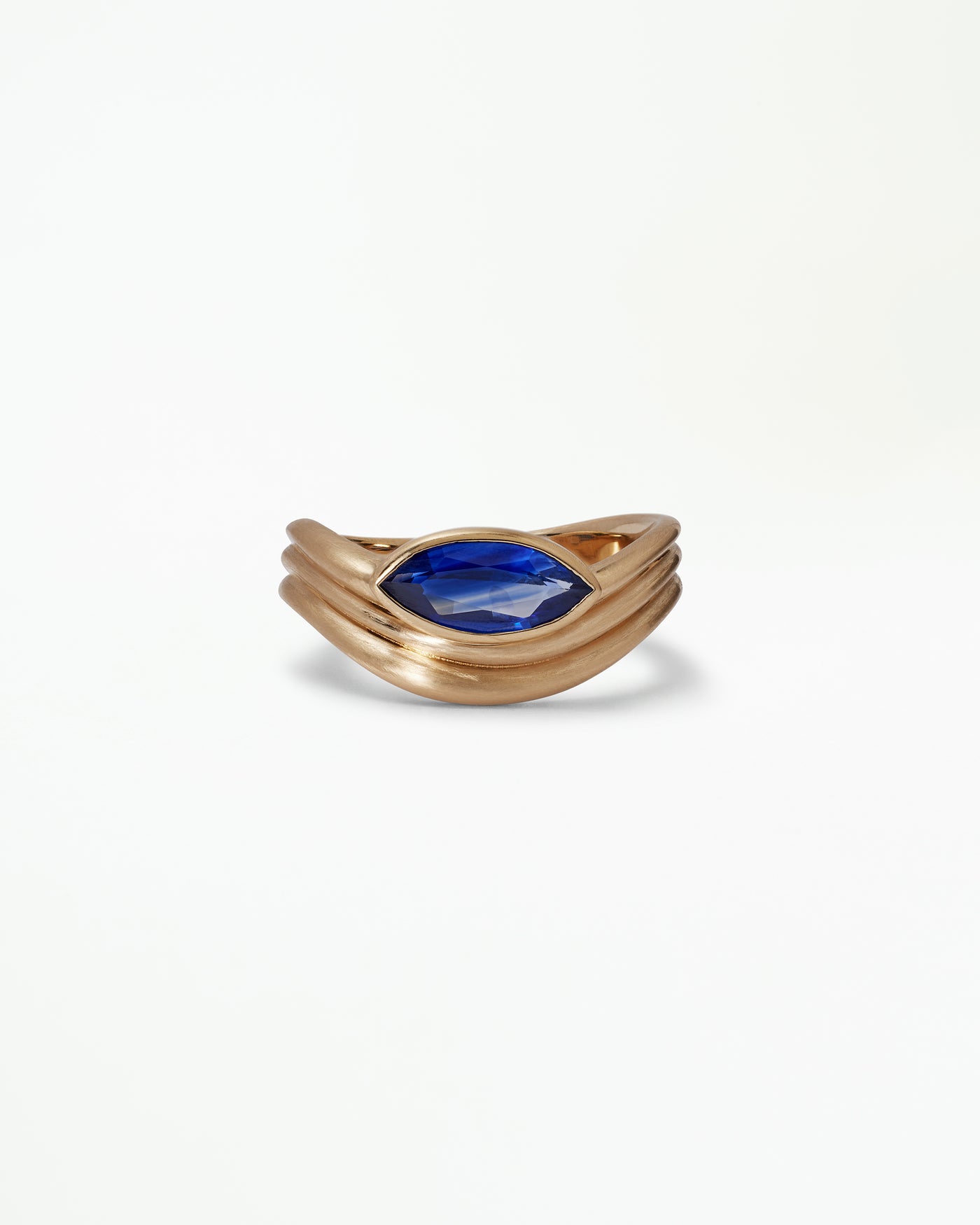One of a Kind Marquise Cut Sapphire Coast Ring No. 3