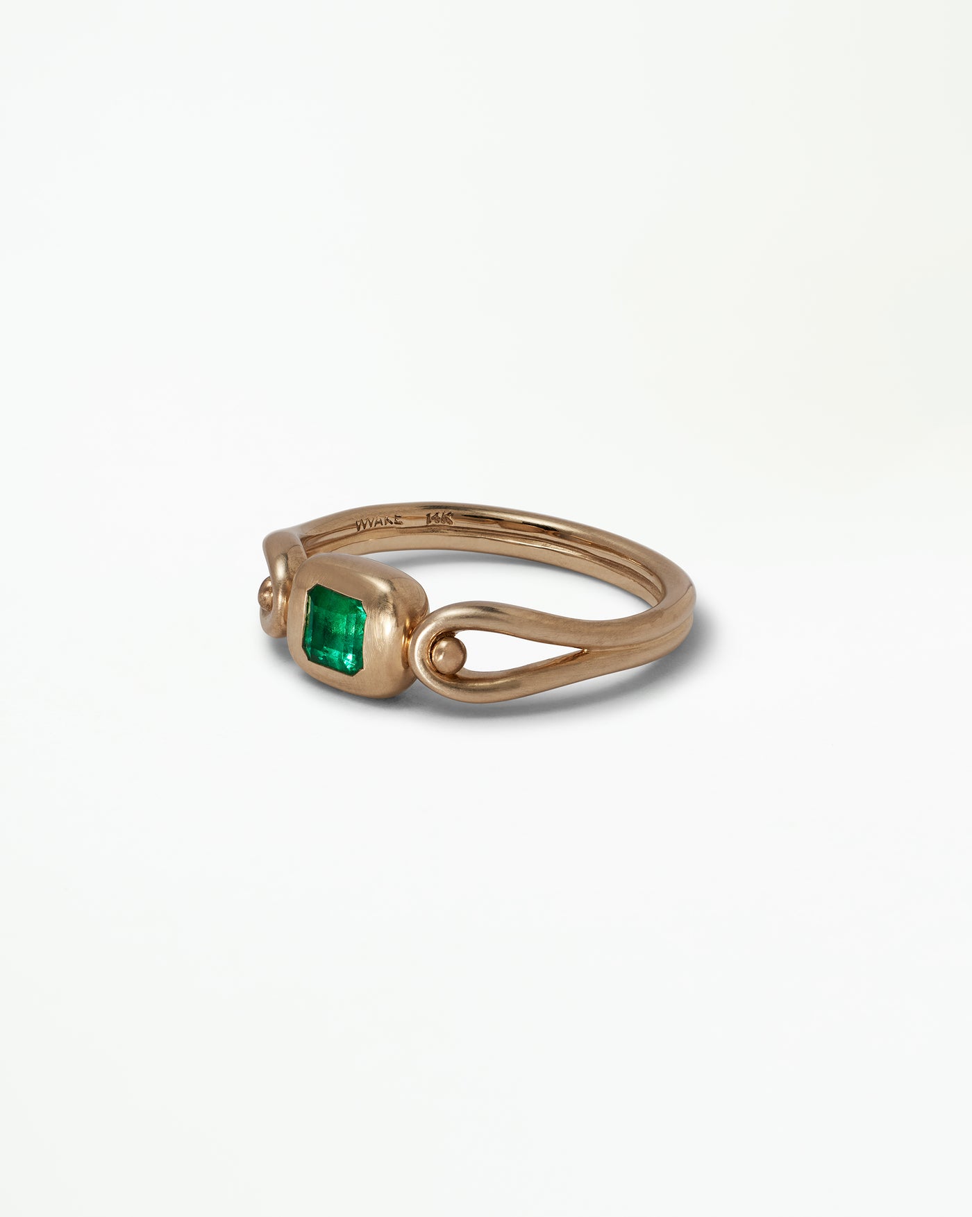 One of a Kind Asscher Cut Emerald Tempo Ring No. 2