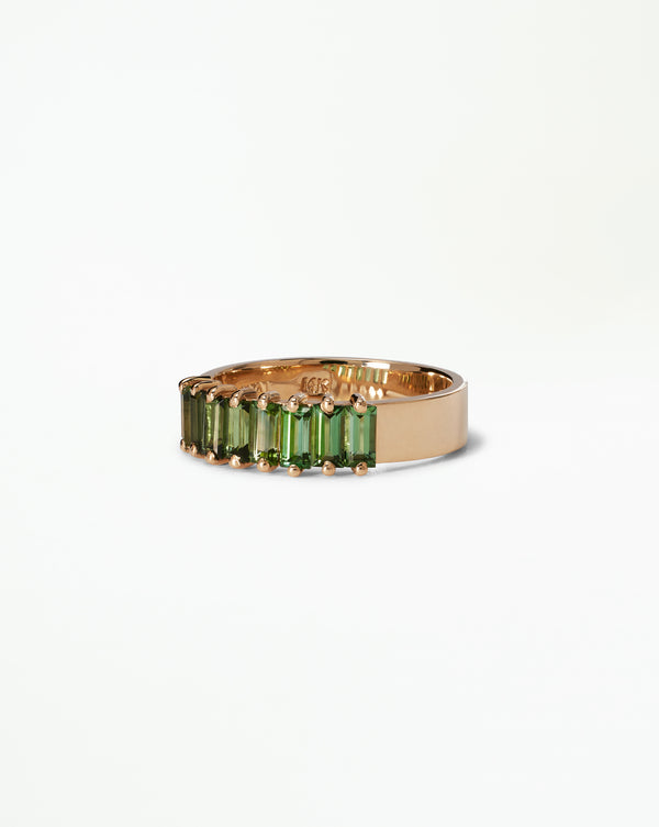 Tourmaline Baguette Band