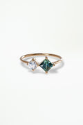 Princess Cut Sapphire and Diamond Mosaic Ring No. 21