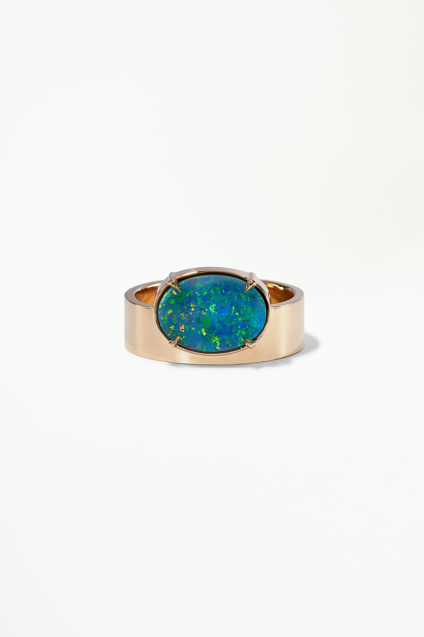 One of a Kind Black Opal Monolith Ring No. 17