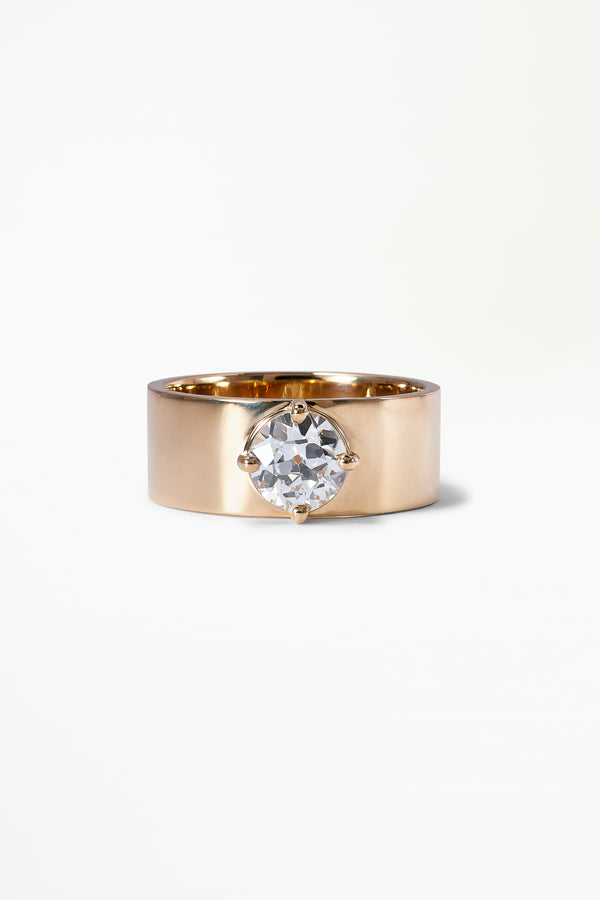 Illusion Set Round Solitaire Diamond Engagement Ring – Mangalsutraonline