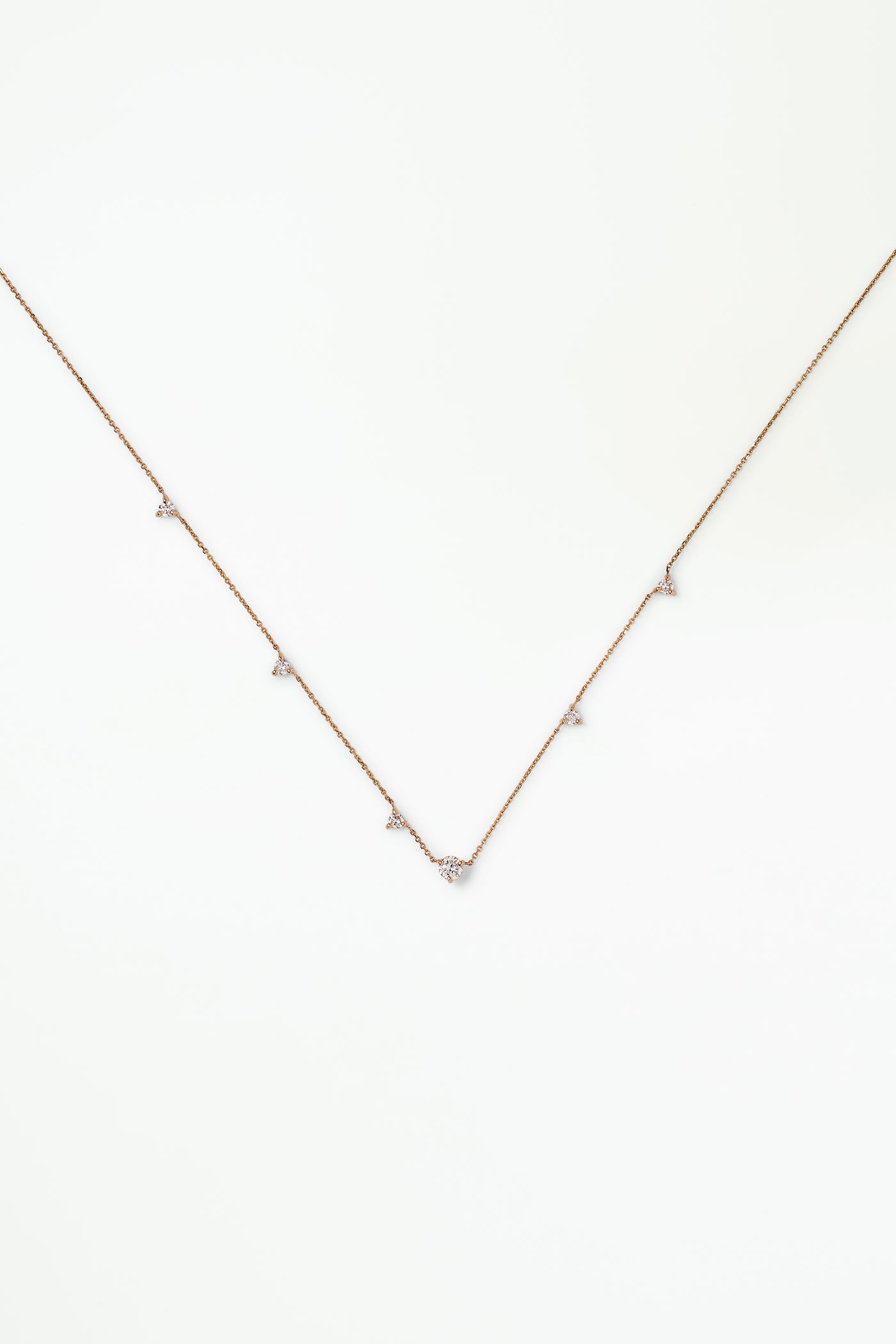 Diamond Linear Chain Necklace