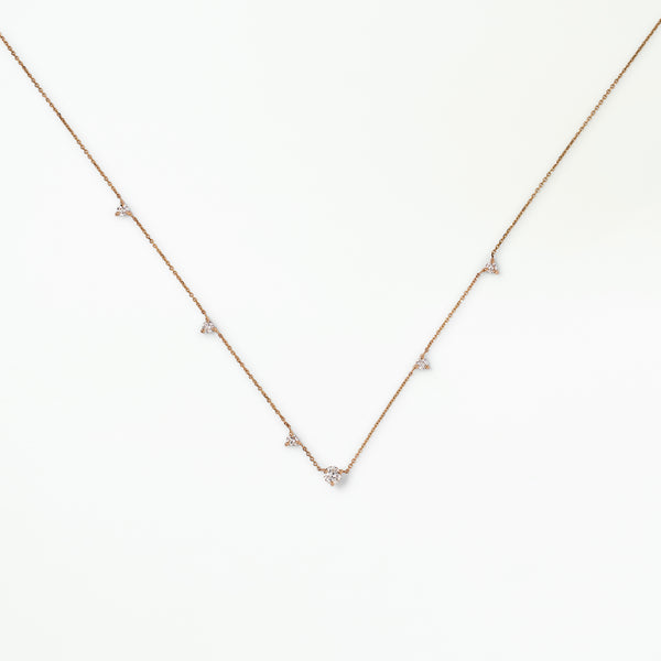 Diamond Linear Chain Necklace