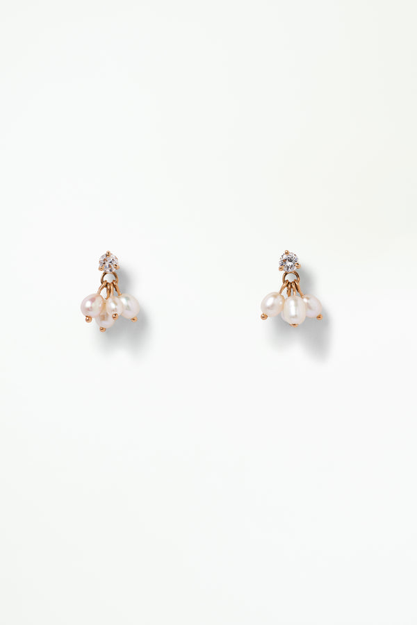 Diamond and Pearl Cloudburst Earring - Single