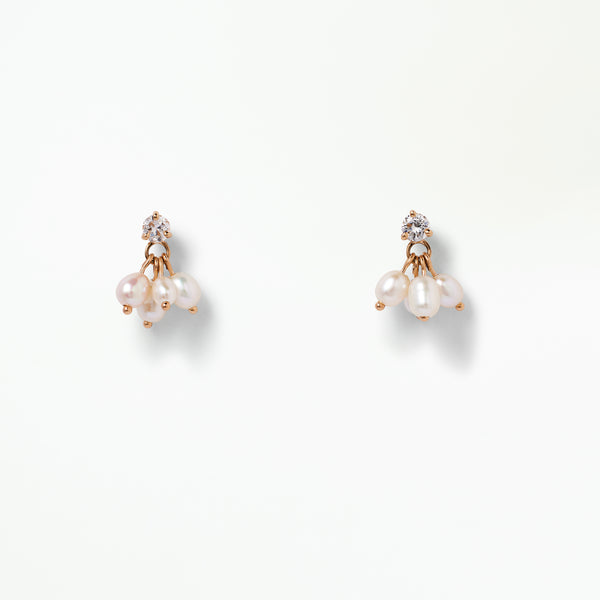 Diamond and Pearl Cloudburst Earring - Single