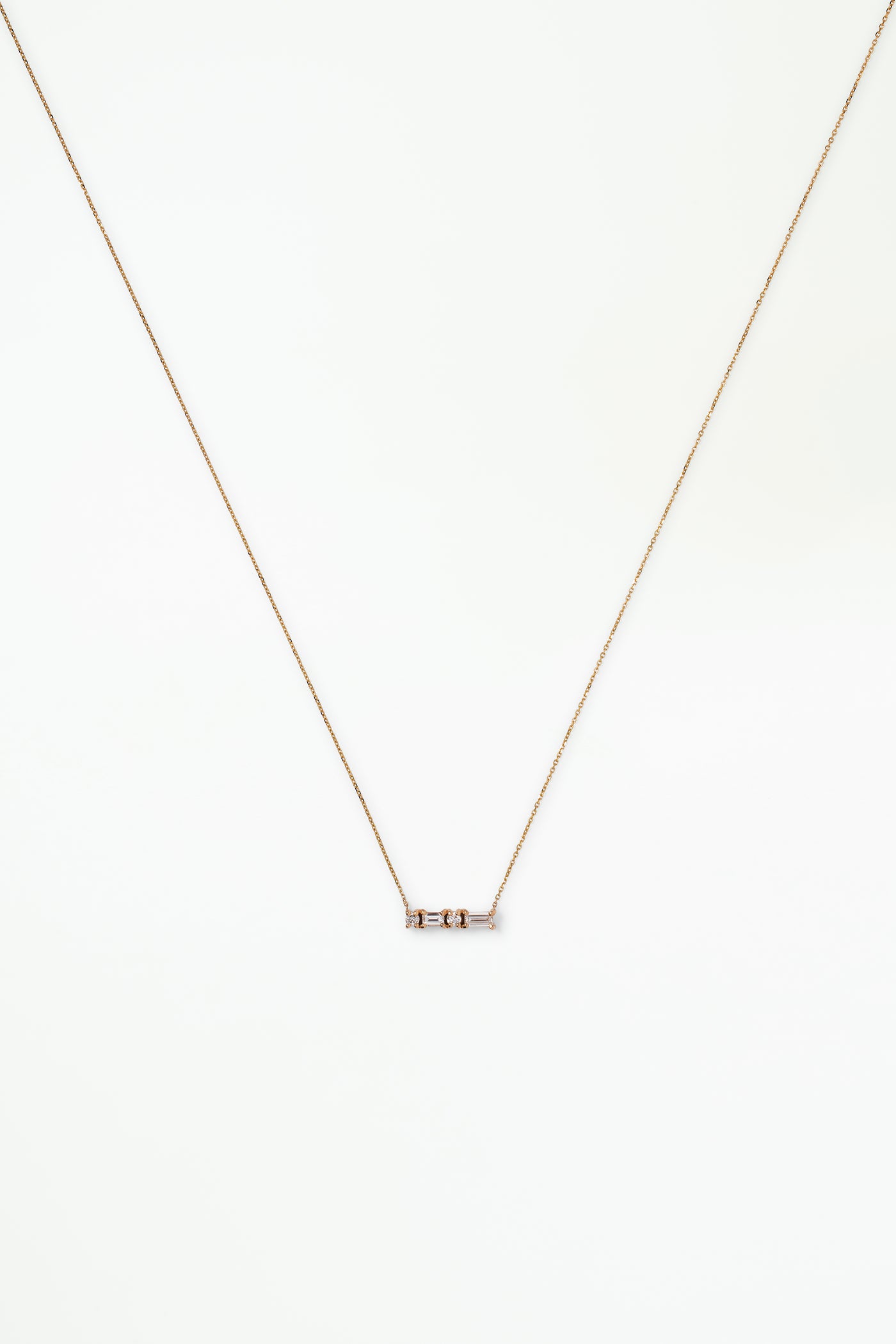 Diamond Pillar Necklace