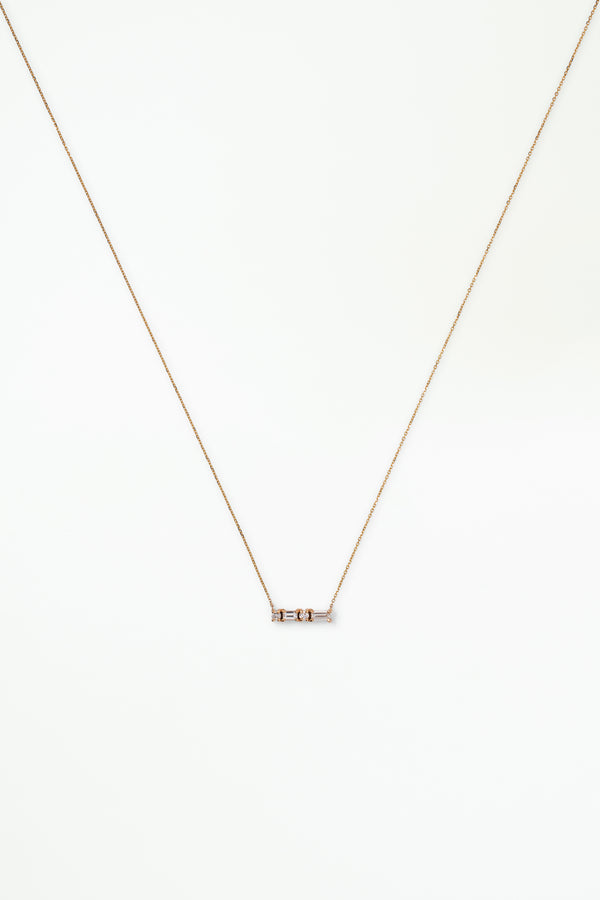 Diamond Pillar Necklace