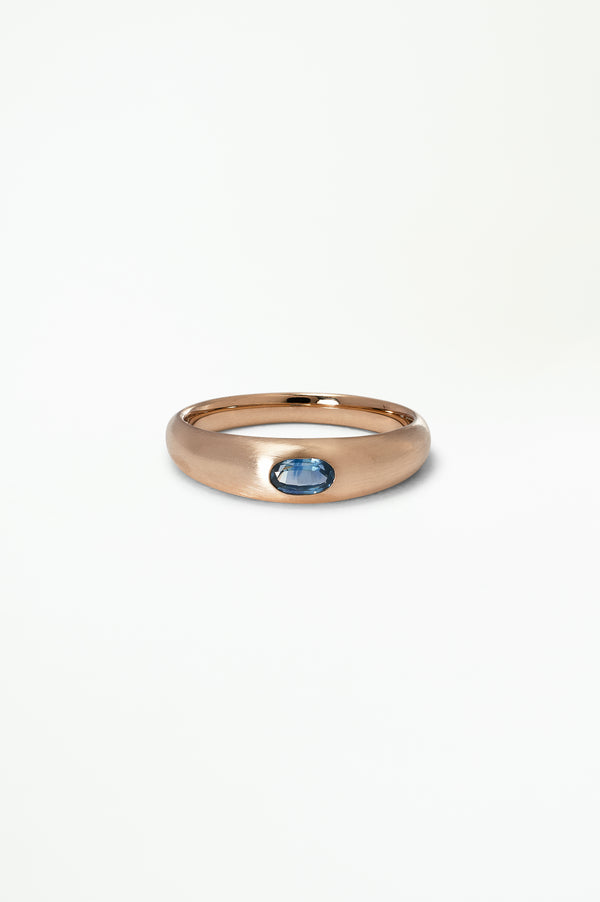 Blue Sapphire Soft Signet - Matte