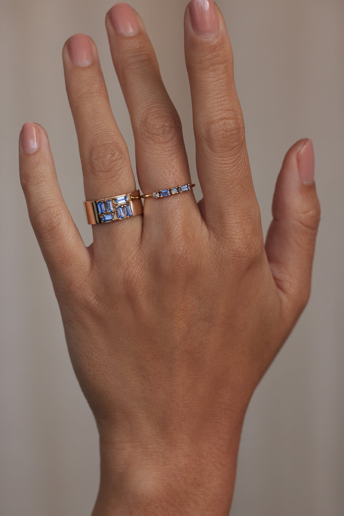 Baguette Cut Sapphire Menhir Ring No. 2