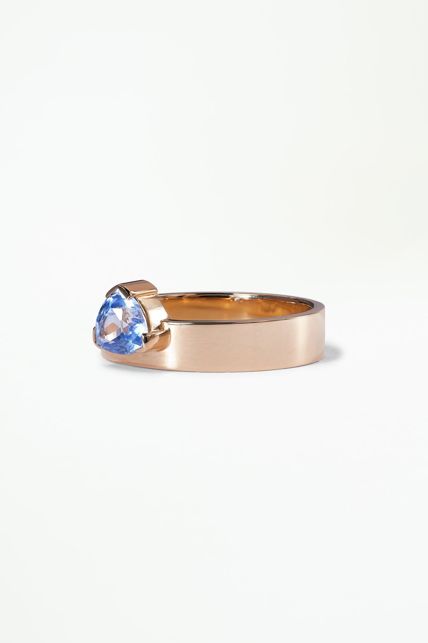 Trillion Cut Sapphire Monolith Ring No. 41