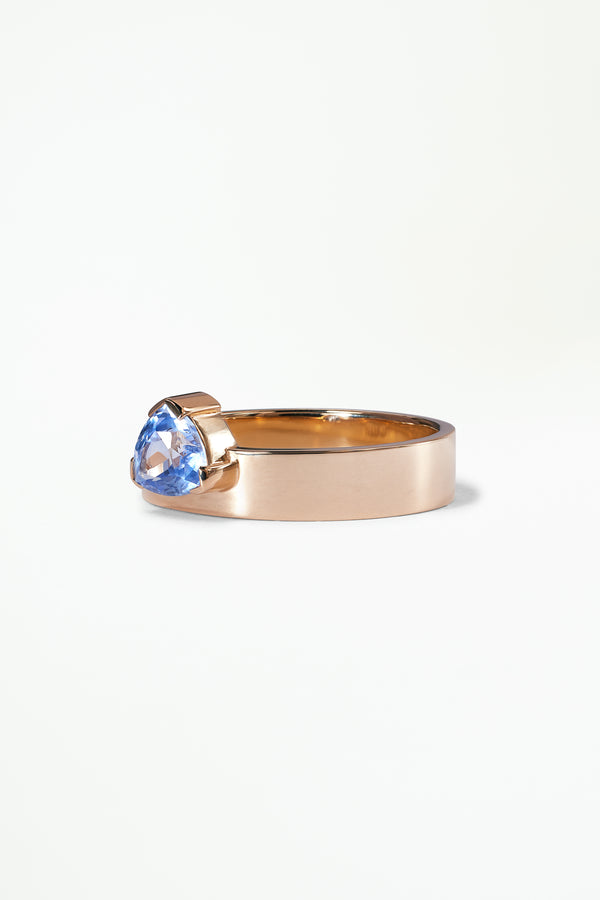 Trillion Cut Sapphire Monolith Ring No. 41