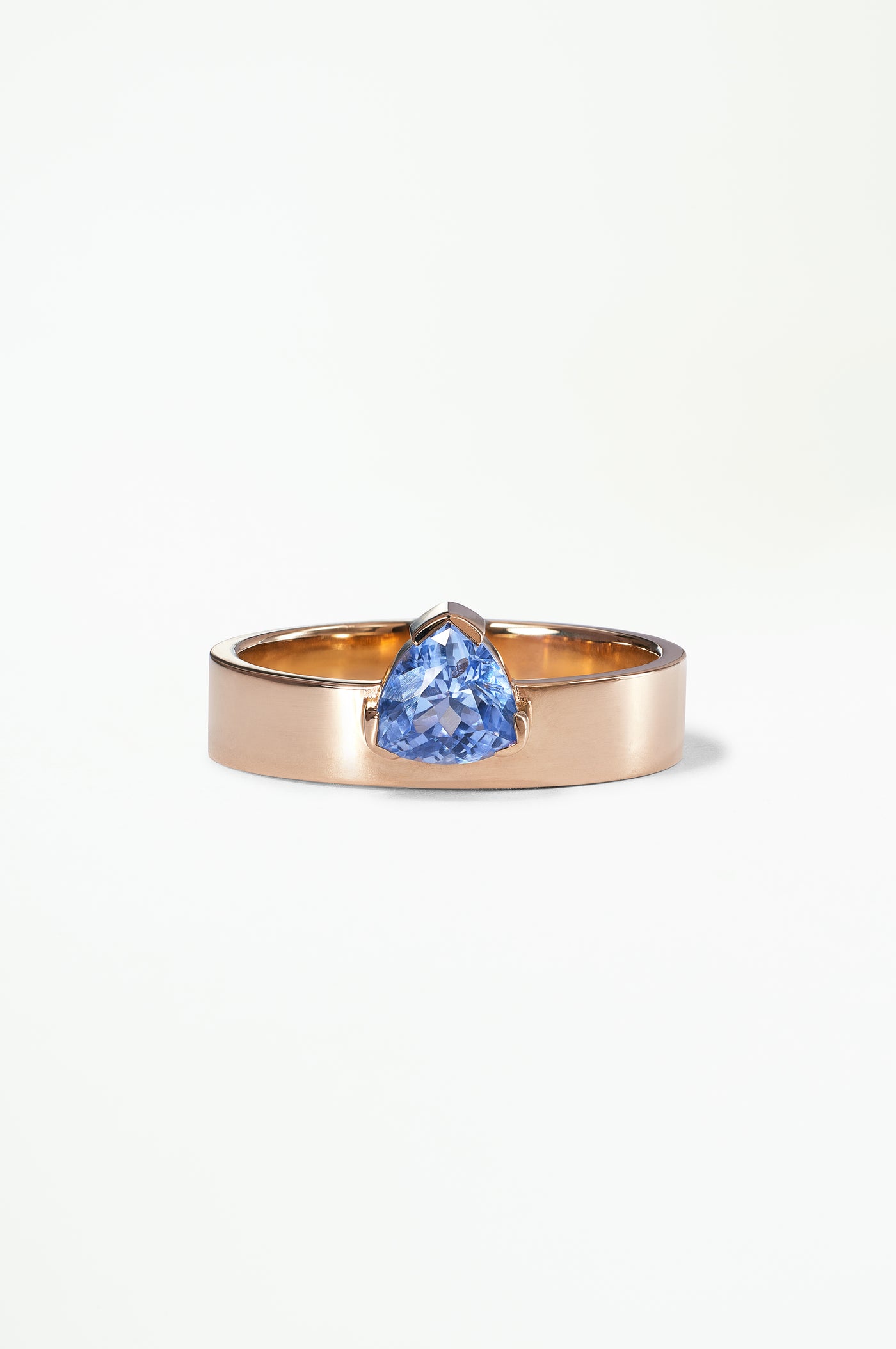 Trillion Cut Sapphire Monolith Ring No. 41