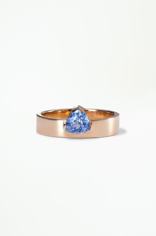 Trillion Cut Sapphire Monolith Ring No. 41