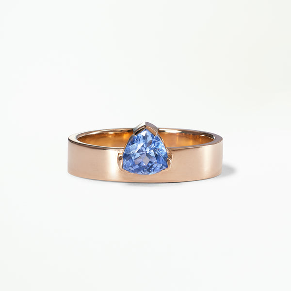 Trillion Cut Sapphire Monolith Ring No. 41