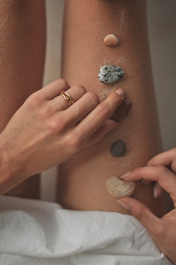 Float Ring - Sapphire & Citrine