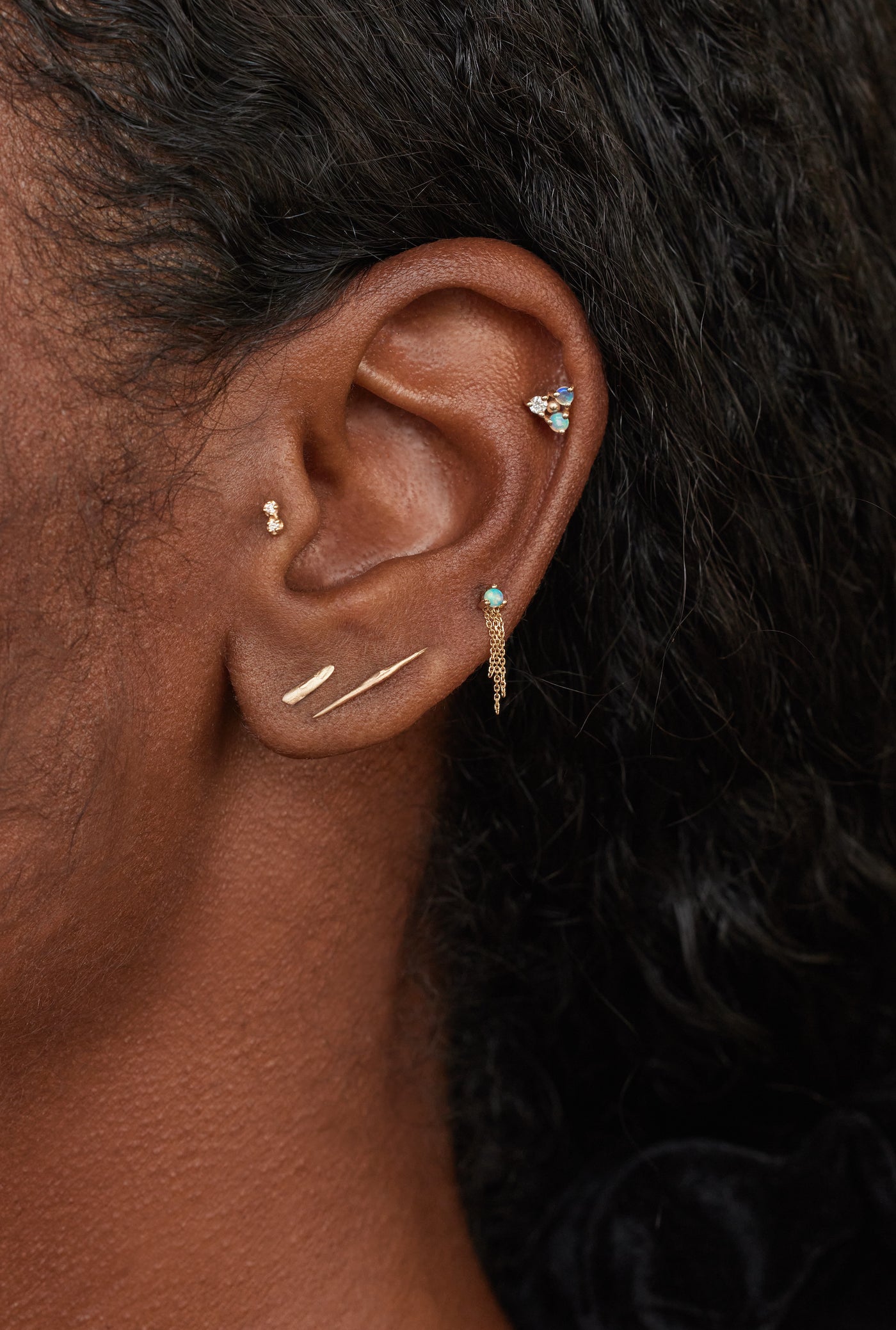 Dash Wisp Earring - Flat Back - Single – WWAKE