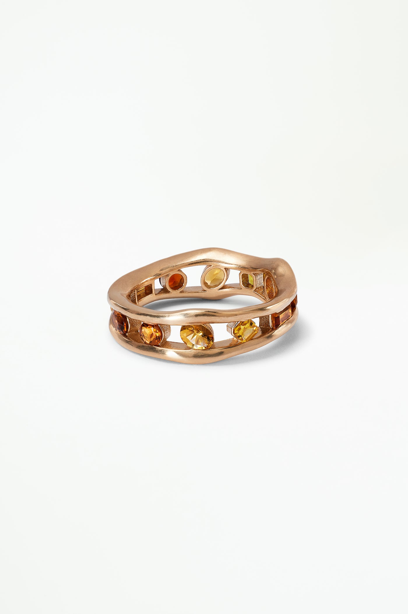 Float Ring - Sapphire & Citrine