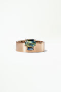 Emerald and Baguette Cut Sapphire Bricolage Ring No. 15