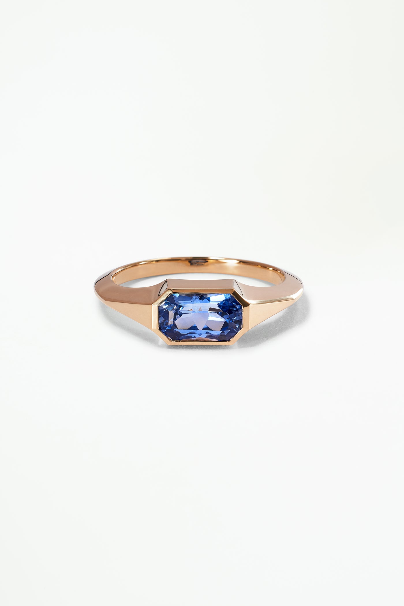 One of a Kind Fancy Mixed Cut Sapphire Signet Ring No. 51
