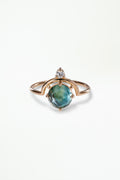 Rose Cut Sapphire Nestled Ring No. 21