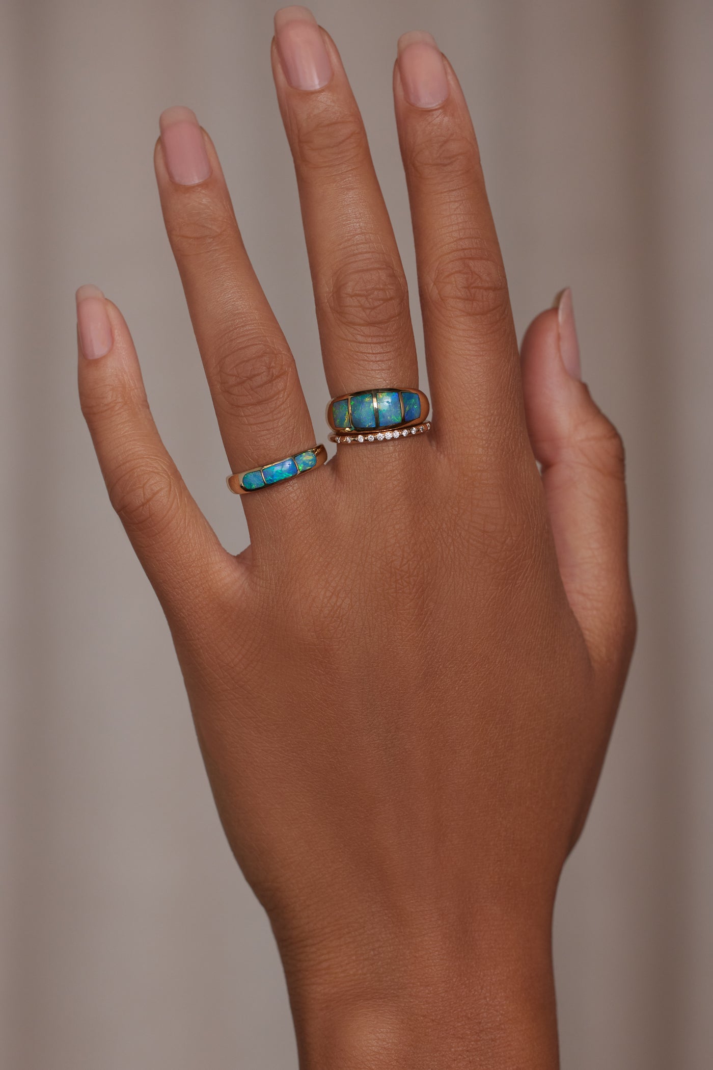 One of a Kind Opal Inlay Ring No. 2