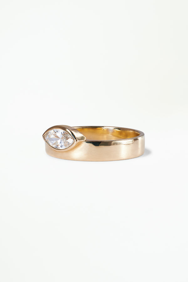 Medium Marquise Cut Monolith Ring