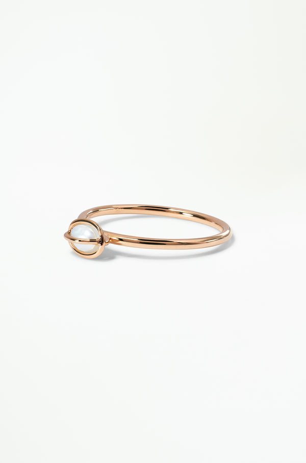 Caged Pearl Ring