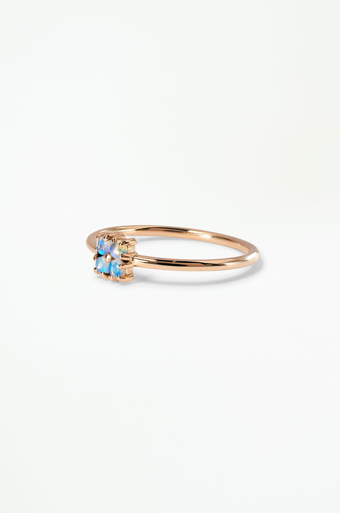 Small Opal Lattice Ring