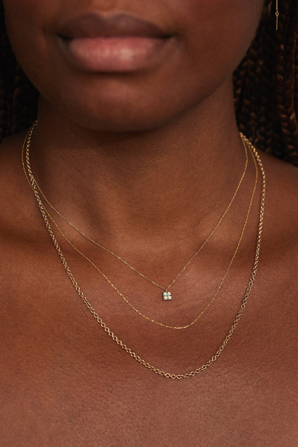 Small Opal Lattice Necklace