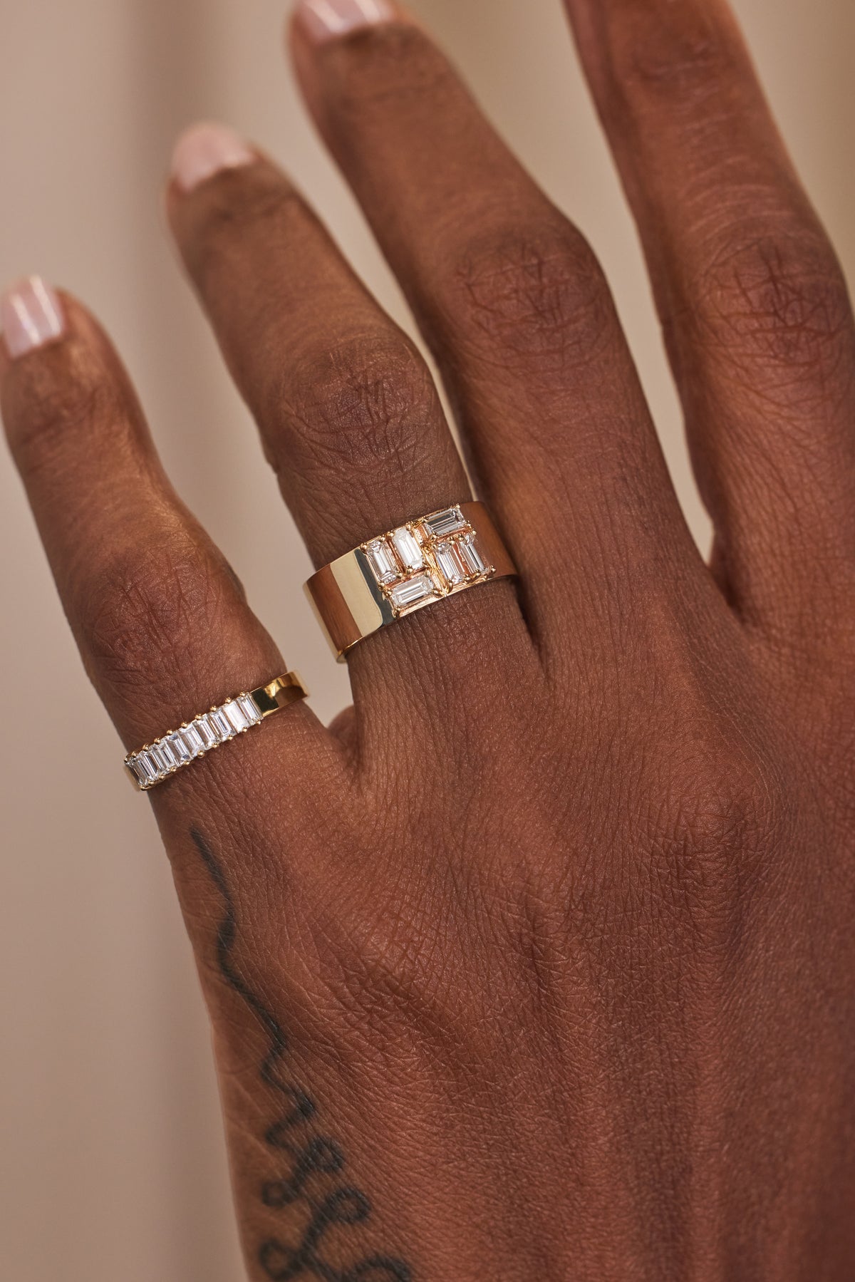 Baguette Cut Diamond Menhir Ring No. 20