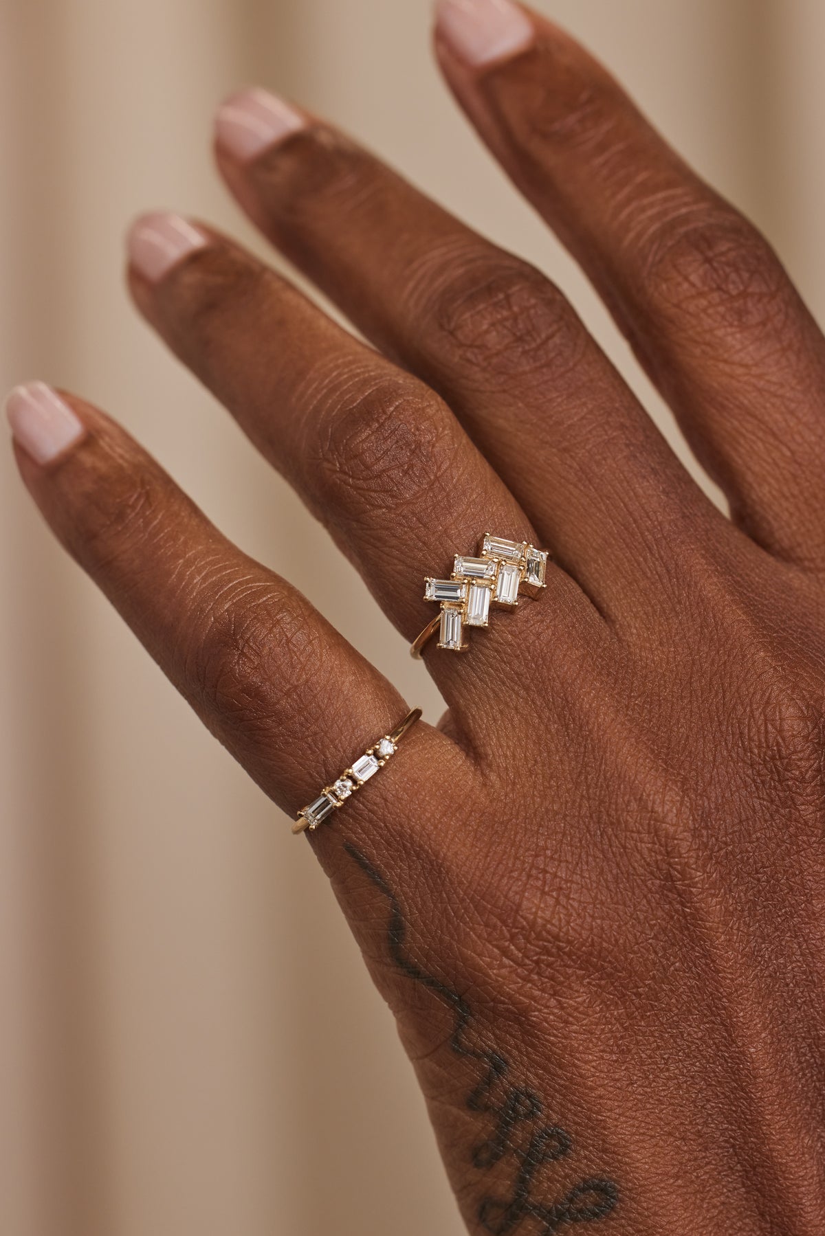 Baguette Cut Diamond Mosaic Ring No. 28