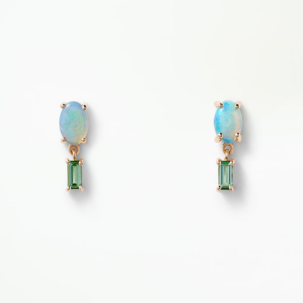 Opal and Tourmaline Stela Earring - Single