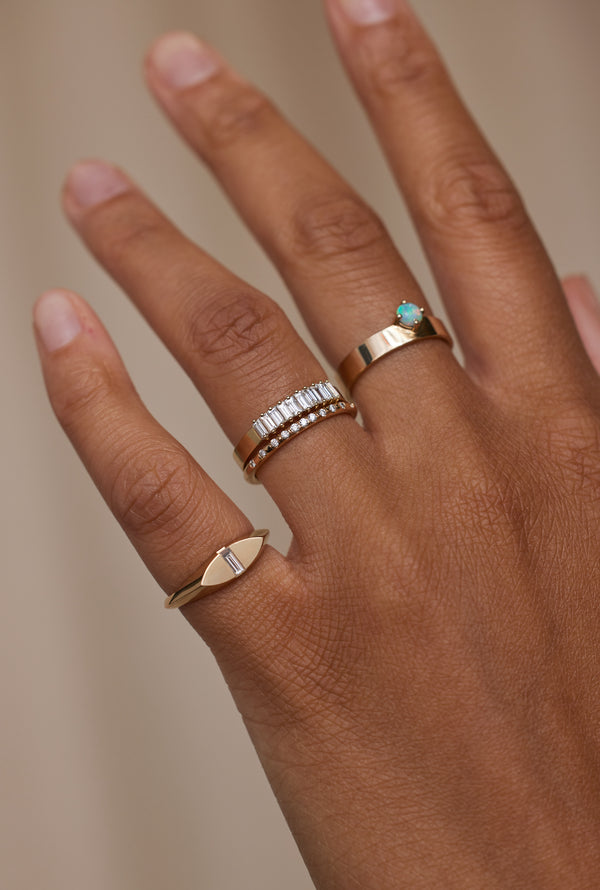 Half Eternity Baguette Cut Diamond Ring – Kingofjewelry.com