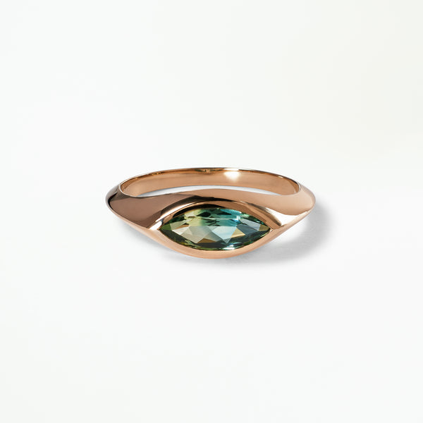 One Of A Kind Marquise Sapphire Signet